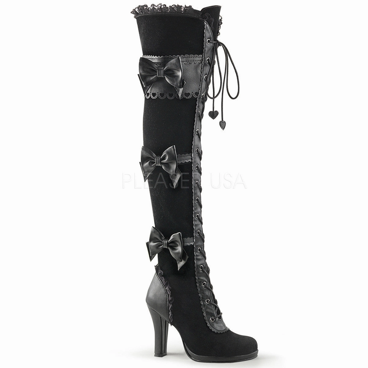 Demonia GLAM-300 Black Goth Lolita Boots