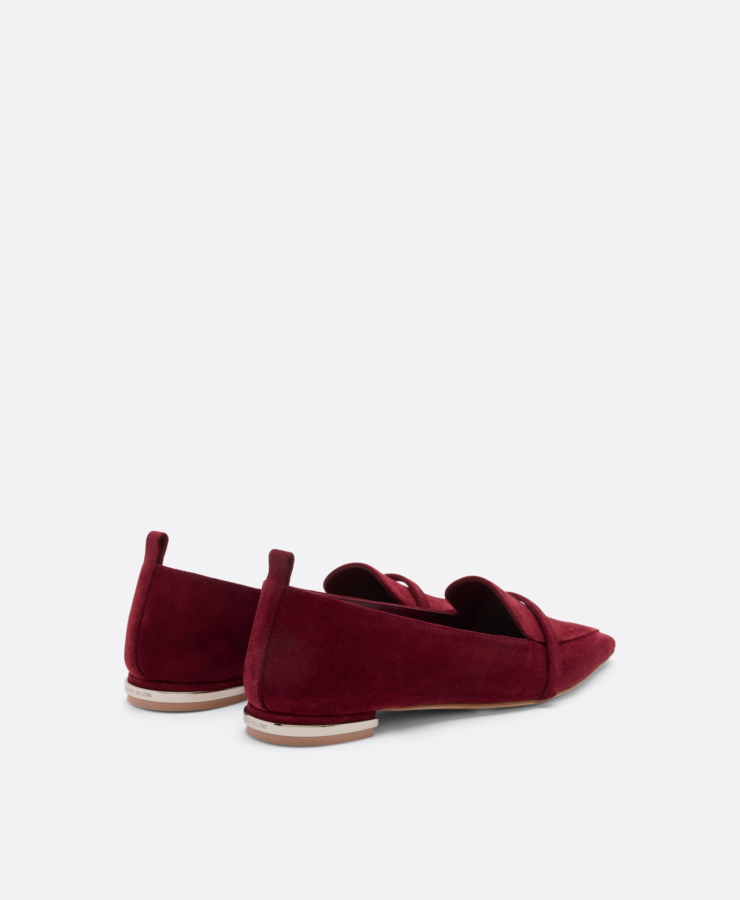 Dora Red Suede Loafers