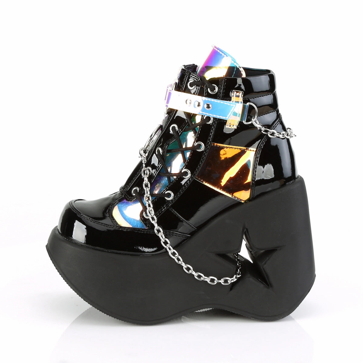 DYNAMITE-101  Black Patent-Magic Mirror TPU