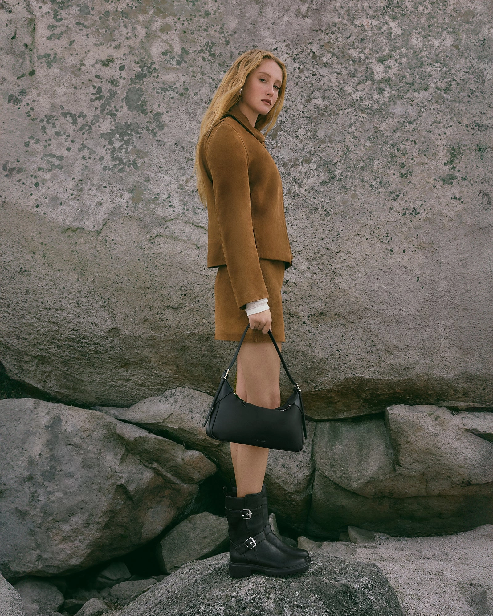 ELLIOT FLAT ANKLE BOOTS BLACK LEATHER