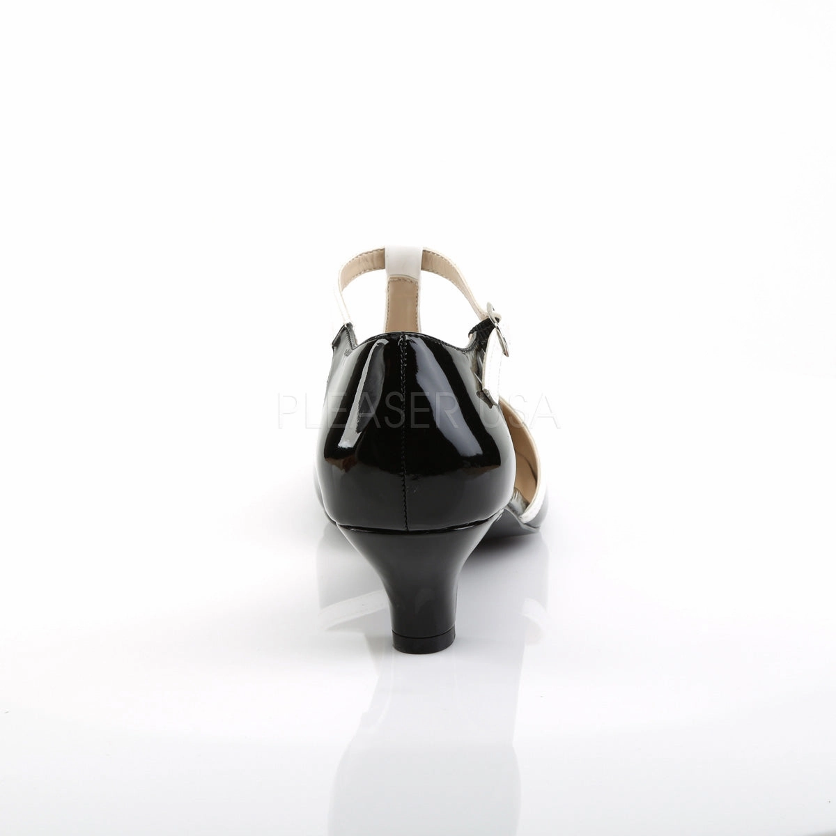 FAB-428  Black-White Patent/White