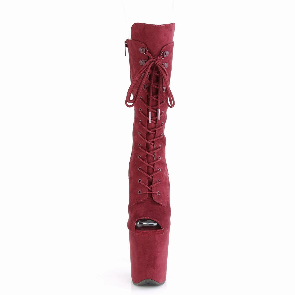 FLAMINGO-1051FS  Burgundy Faux Suede/Burgundy Faux Suede