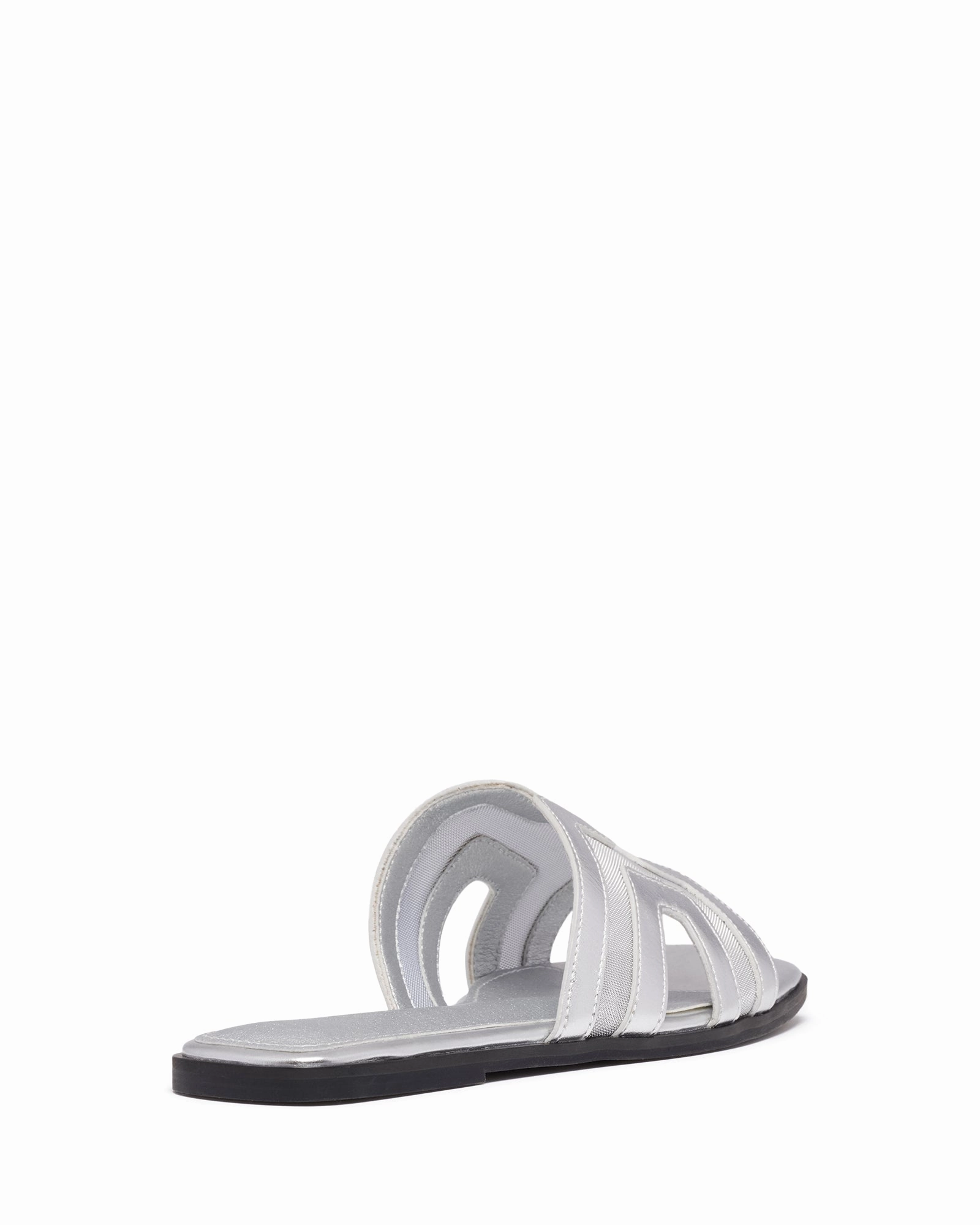 Gaze Flat Sandal Silver Mesh