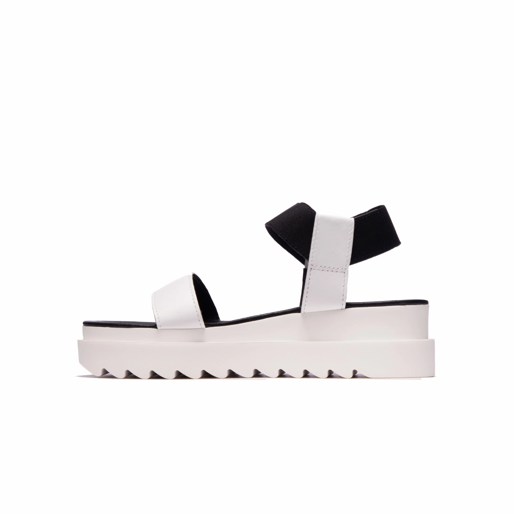 Gerta White Leather