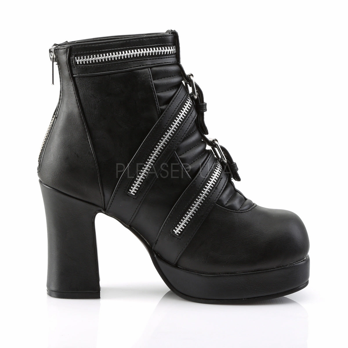 GOTHIKA-50  Black Vegan Leather