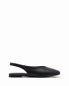 Graze Slingback Flat Black