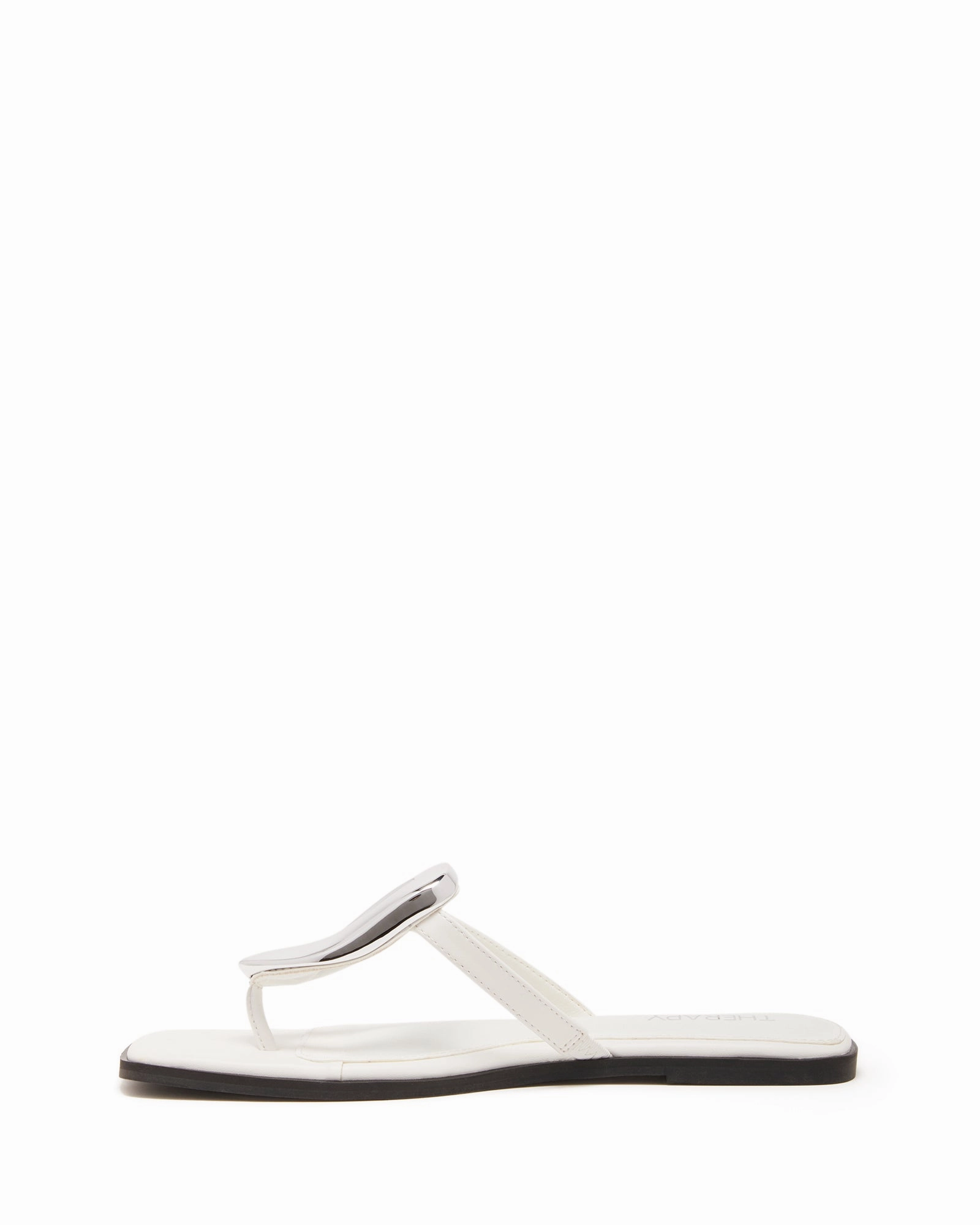 Guild Thong Sandal White Smooth