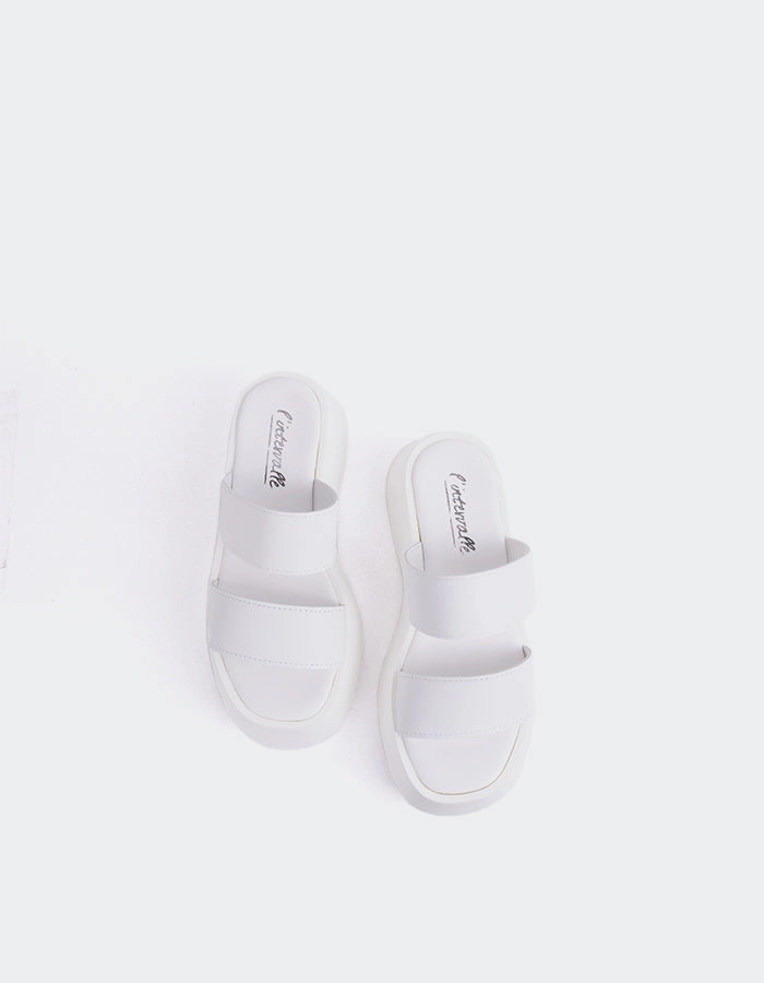 Happy White Leather