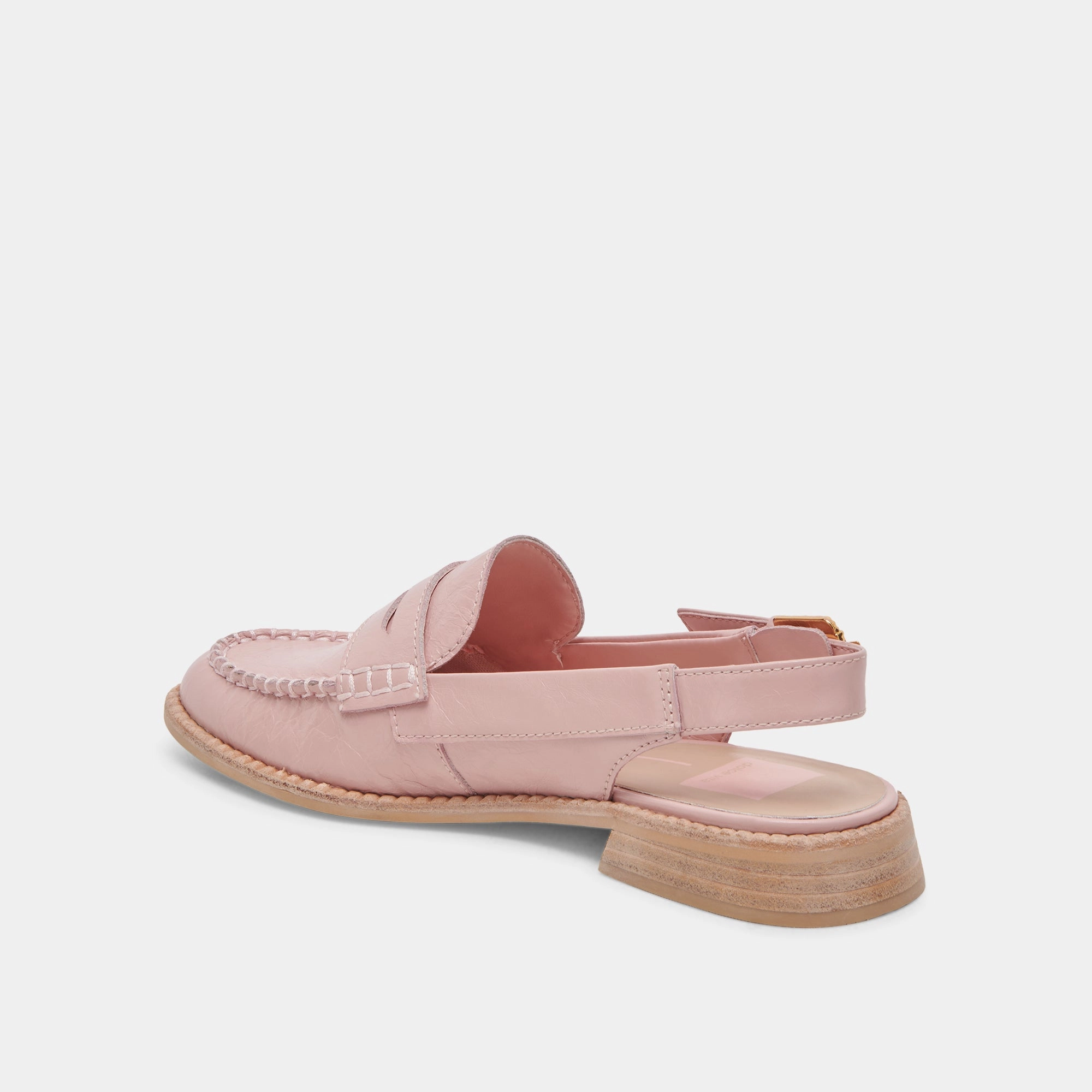 HARDI LOAFERS PINK CRINKLE PATENT