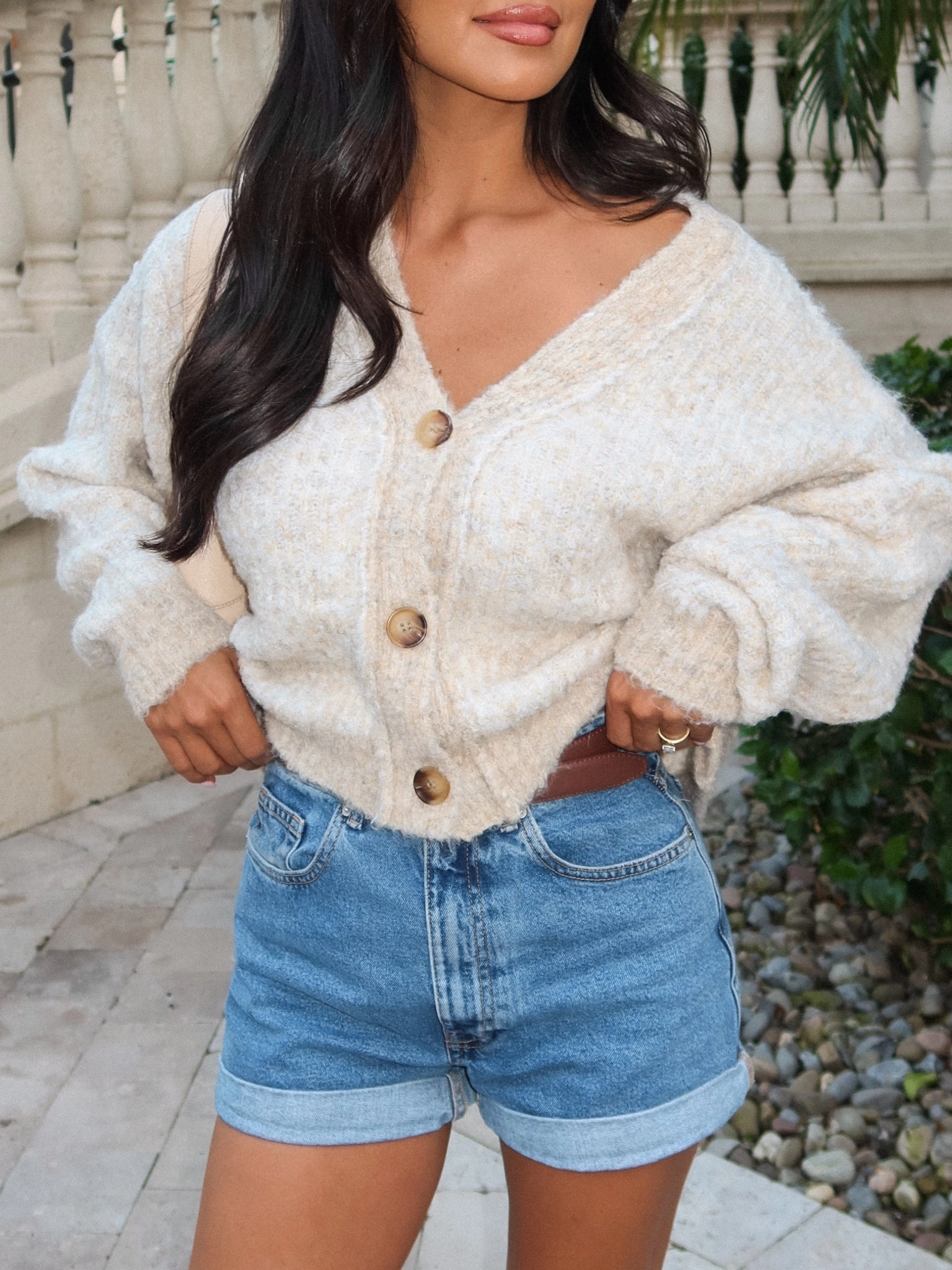 Heartstrings Two Tone Cardigan - Final Sale