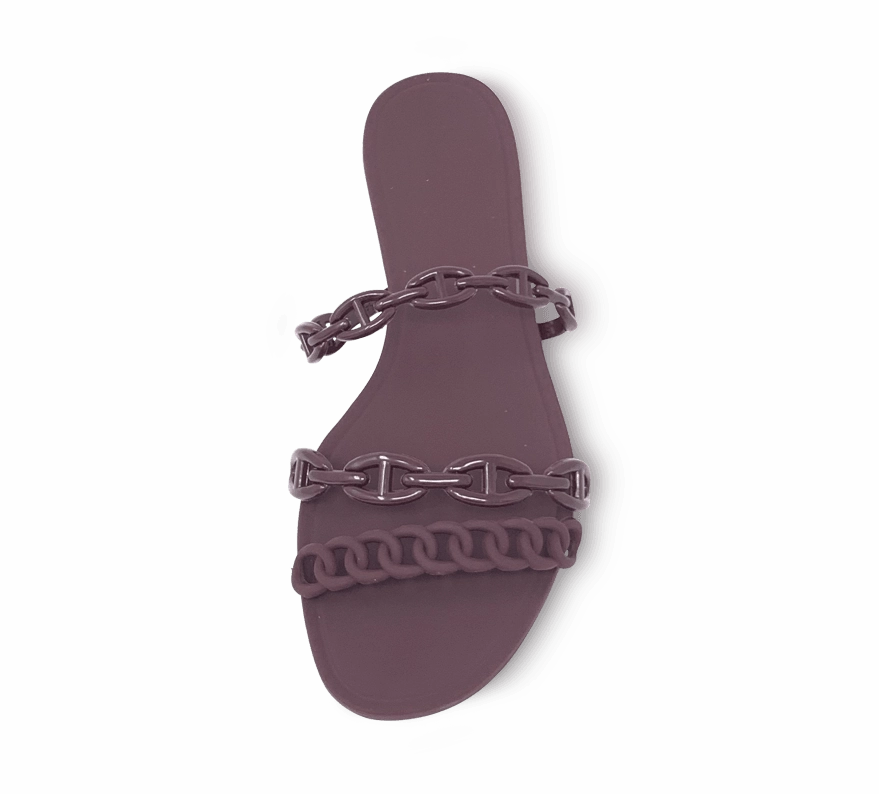 Jelly Chain Beach Sandals Flip Flops