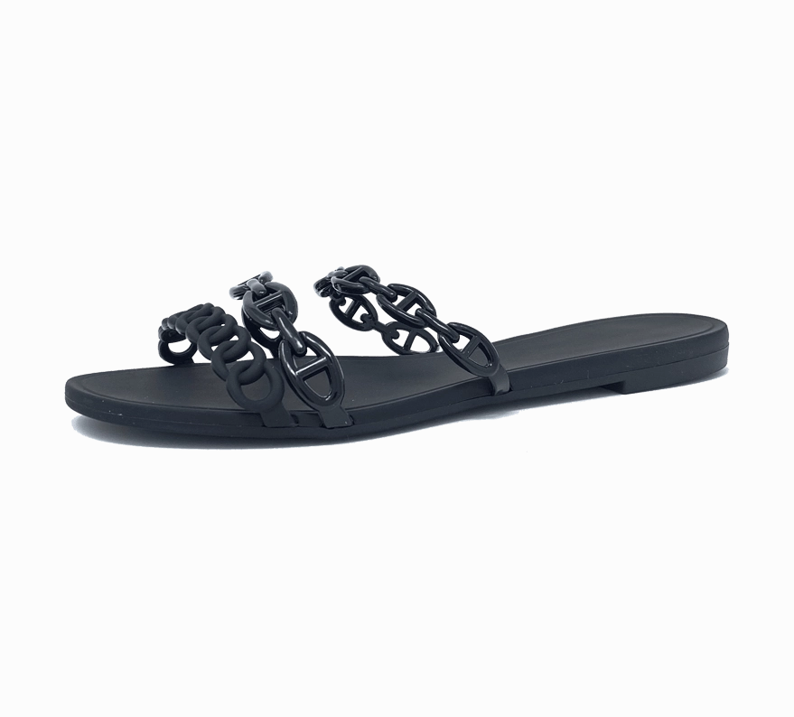 Jelly Chain Beach Sandals Flip Flops