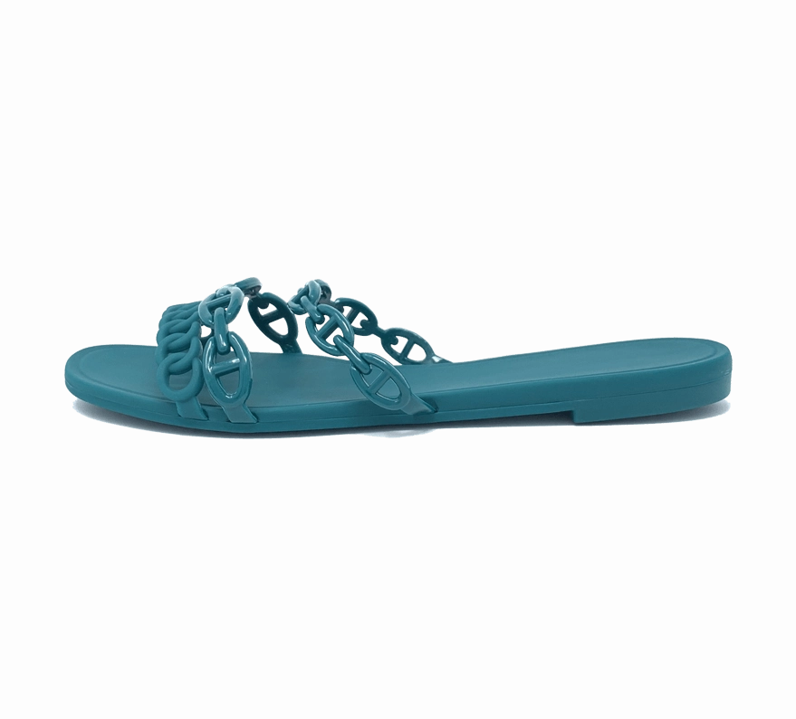 Jelly Chain Beach Sandals Flip Flops