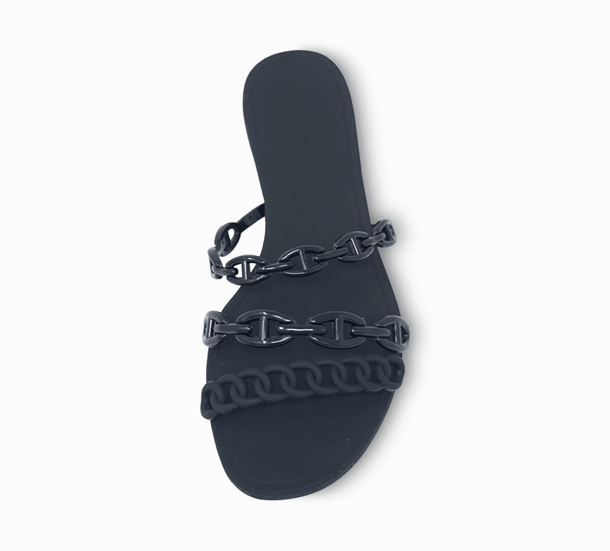 Jelly Chain Beach Sandals Flip Flops
