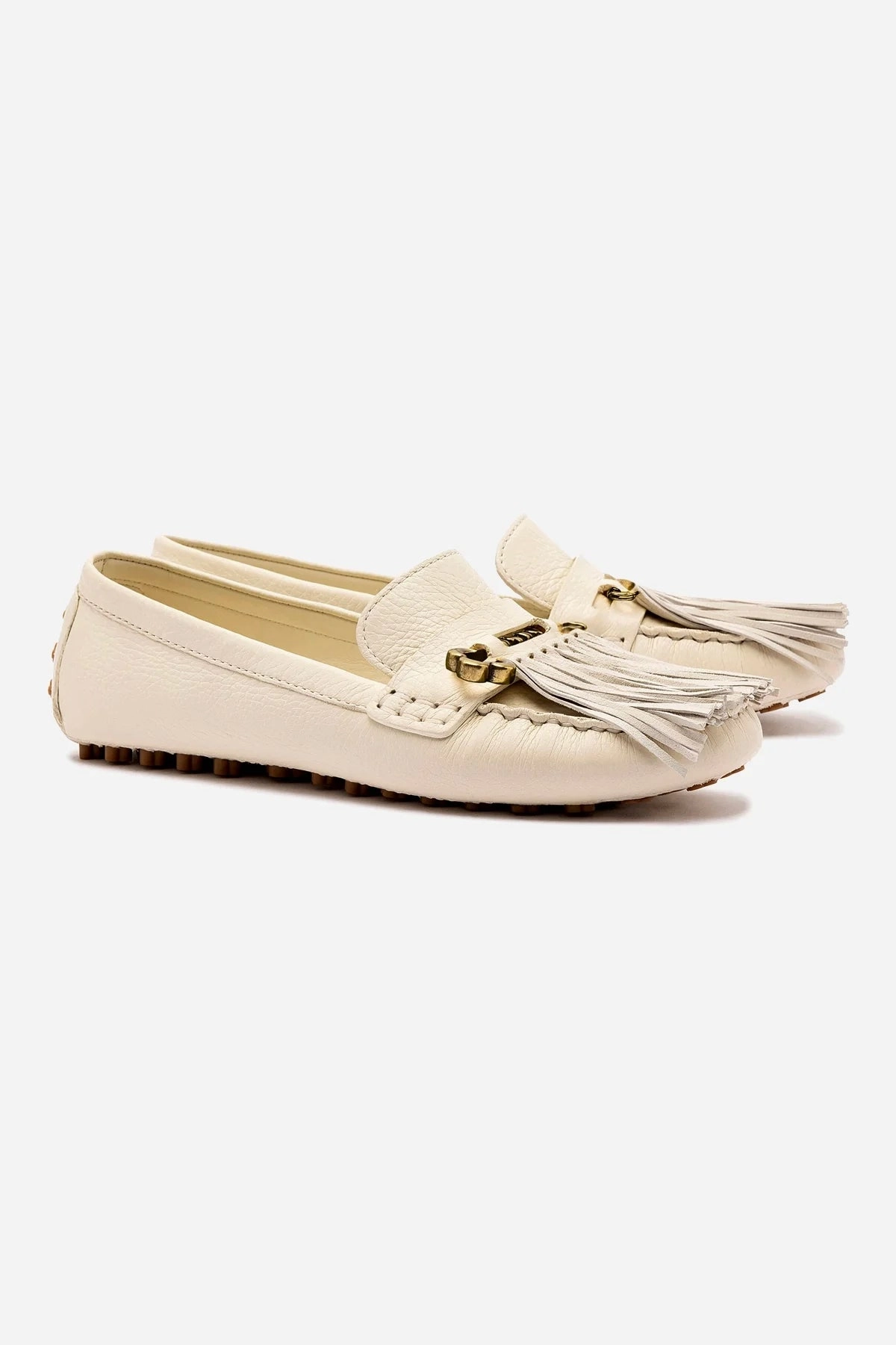 Joy Mocassin In Ivory Leather