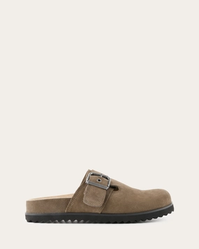 JUNO CASUAL FLATS KHAKI SUEDE