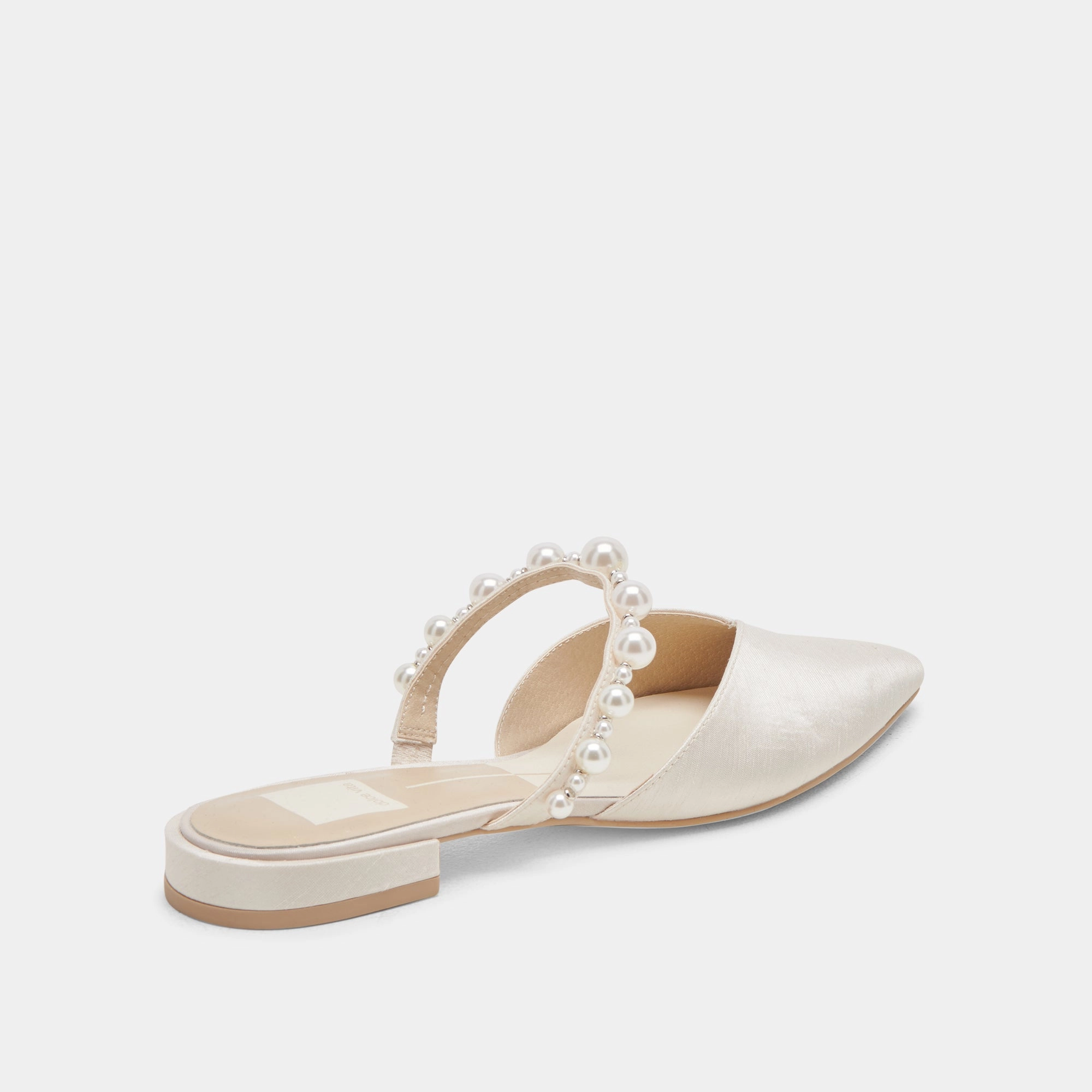 KANIKA PEARL WIDE FLATS VANILLA PEARLS