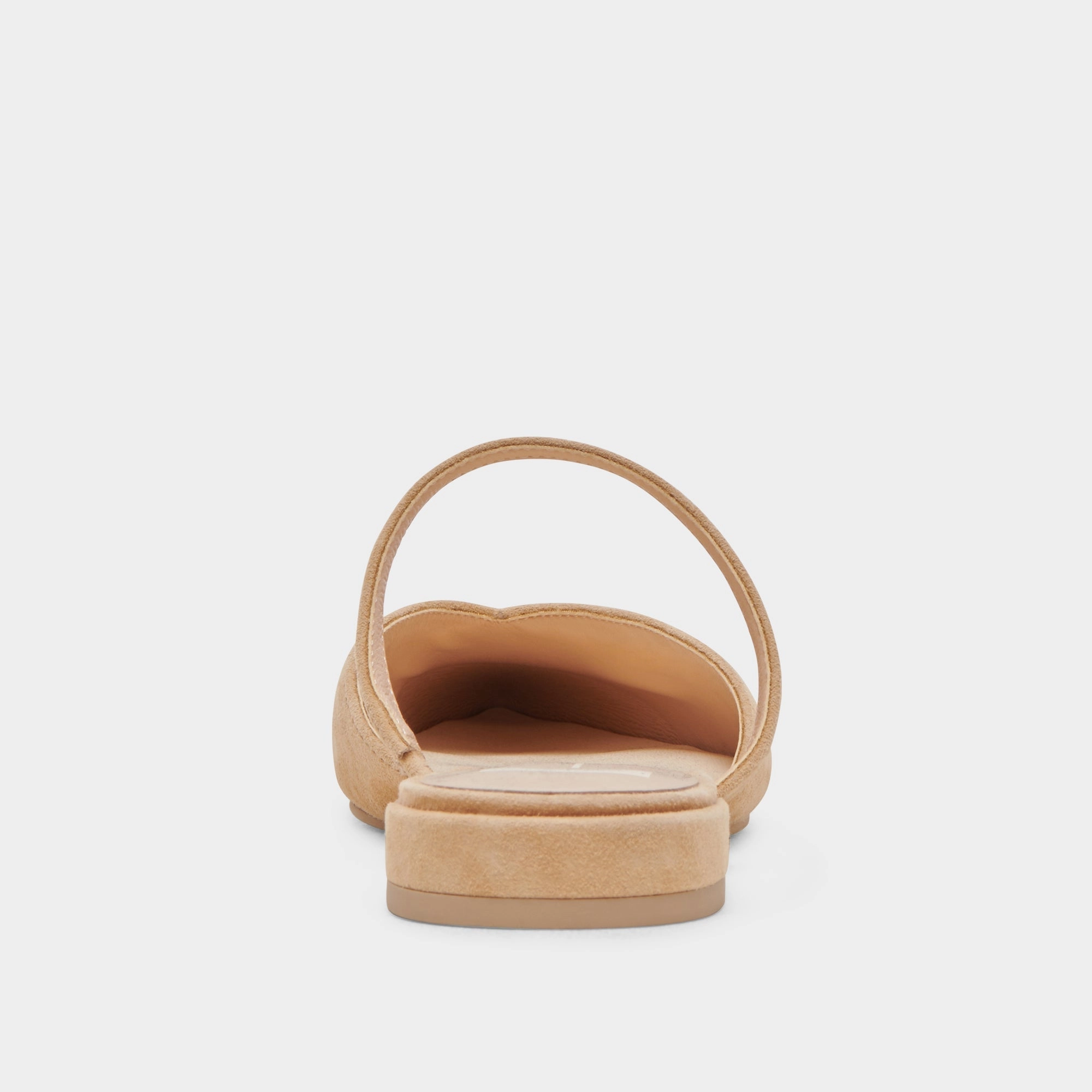 KANIKA WIDE FLATS TAN SUEDE - re:vita