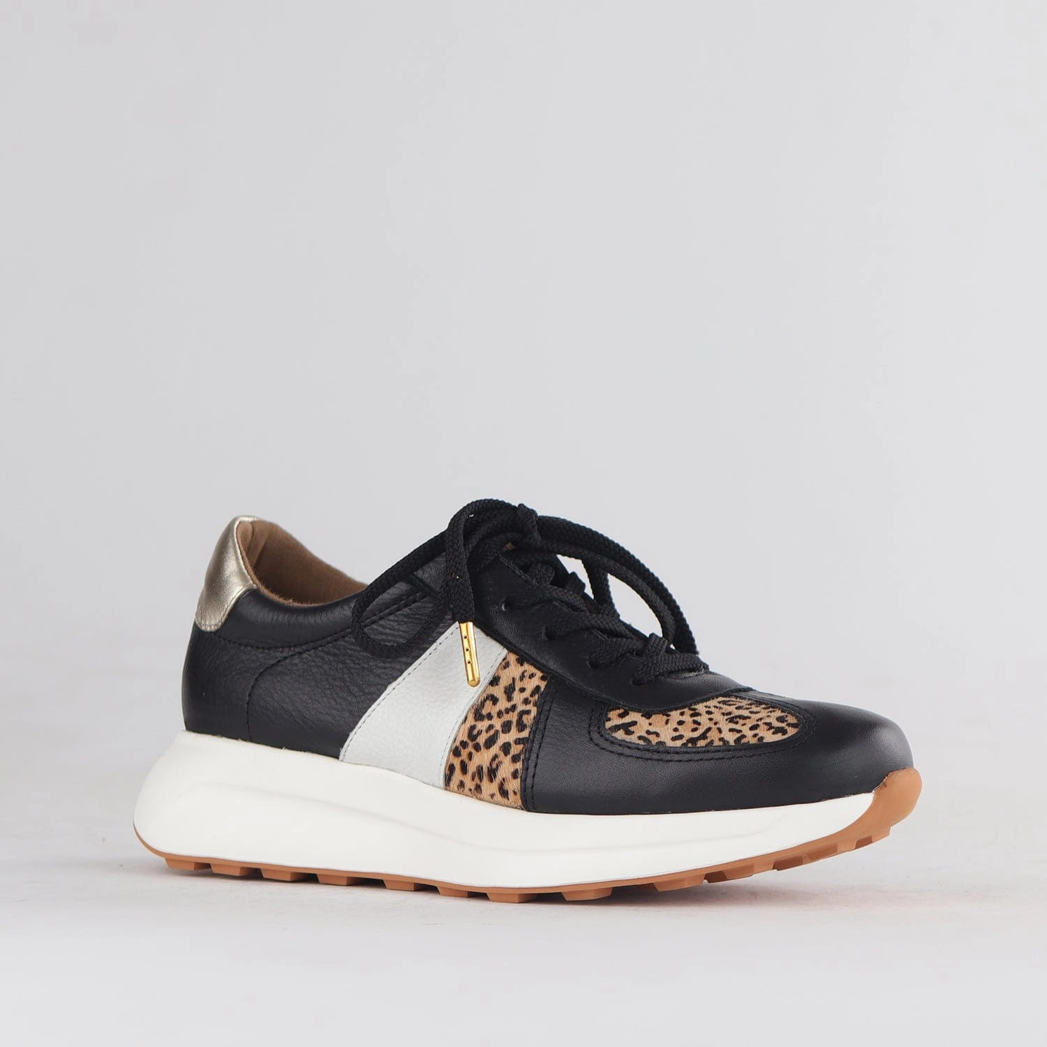 Lace-up Sneaker in Black Multi -12688
