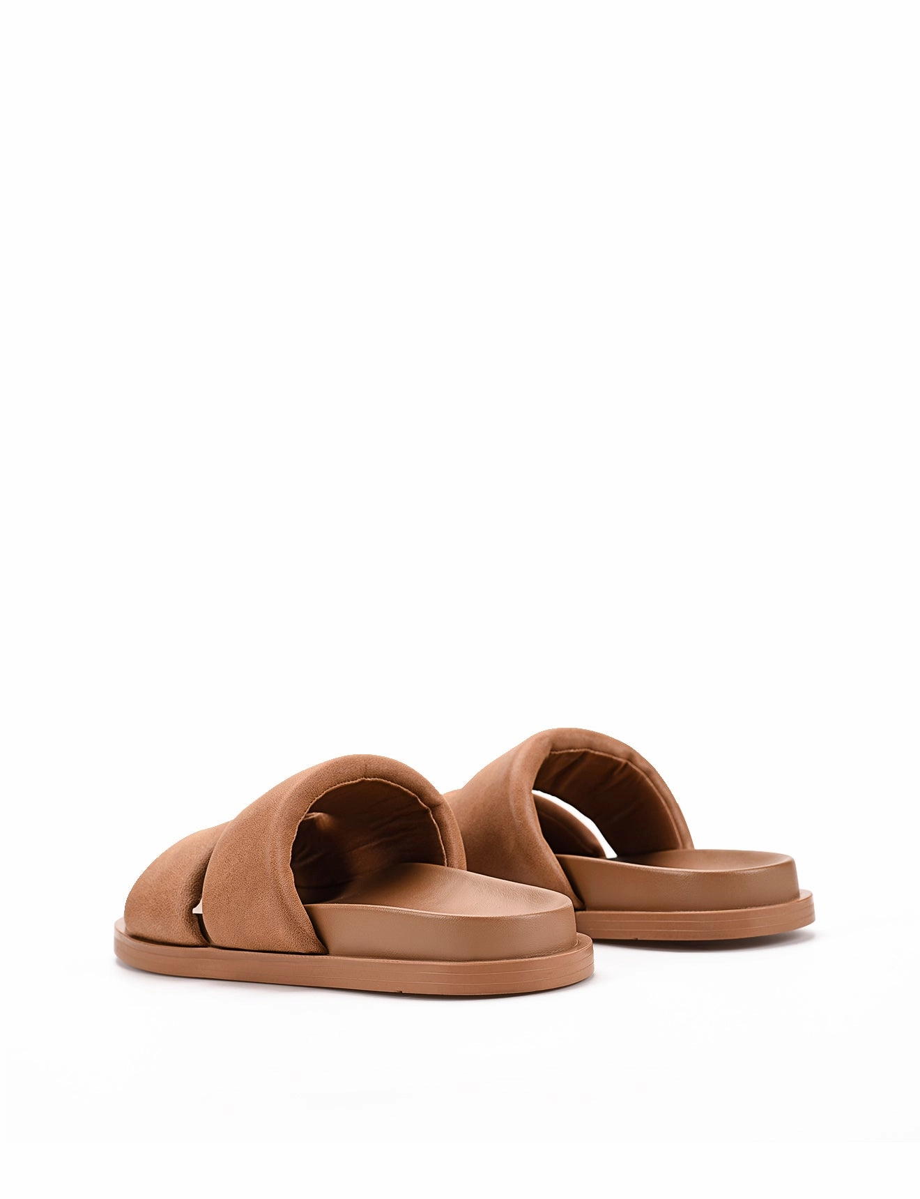 Lacey Footbed Sandals - Tan Leather