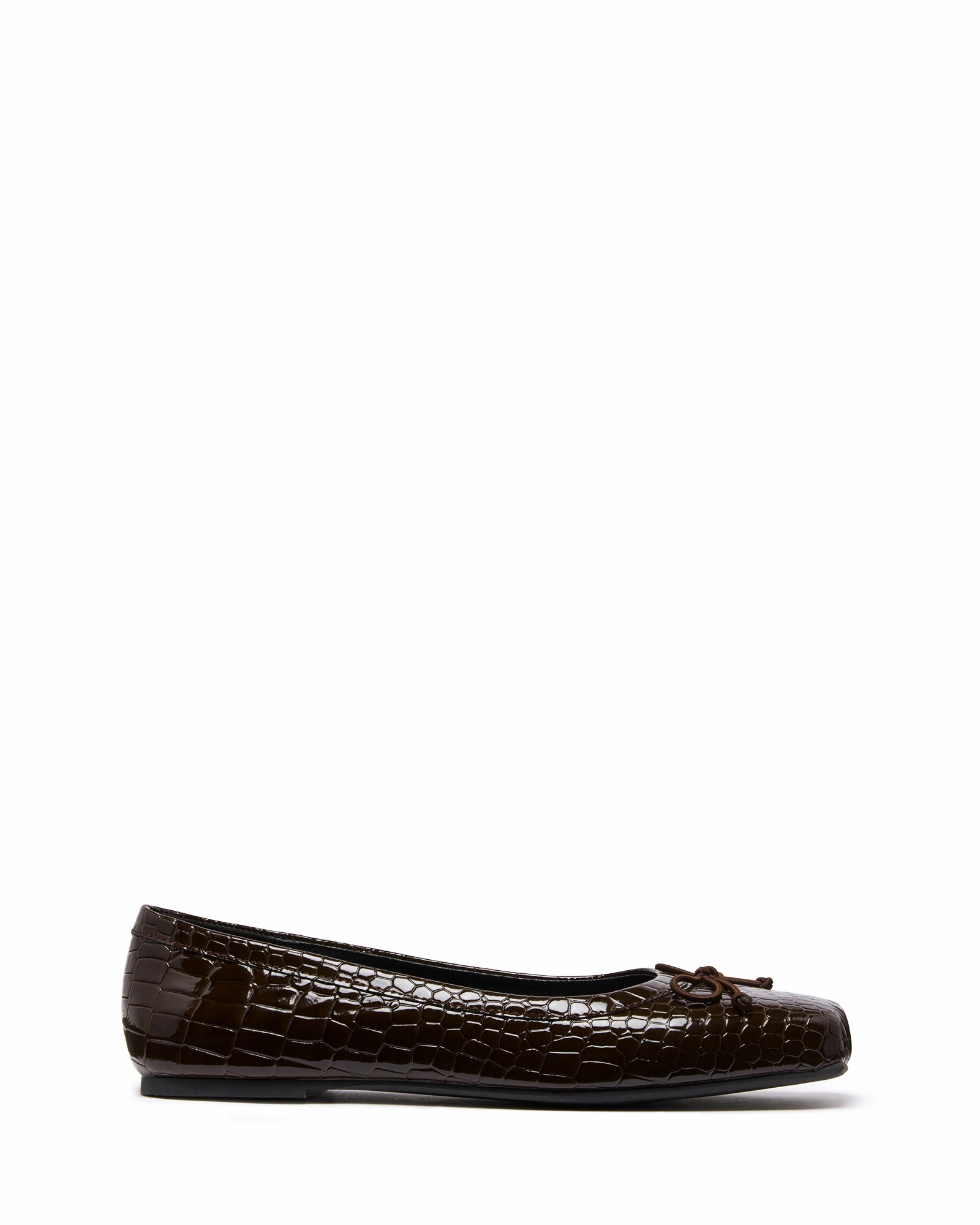 Laine Ballet Flat Chocolate Croc