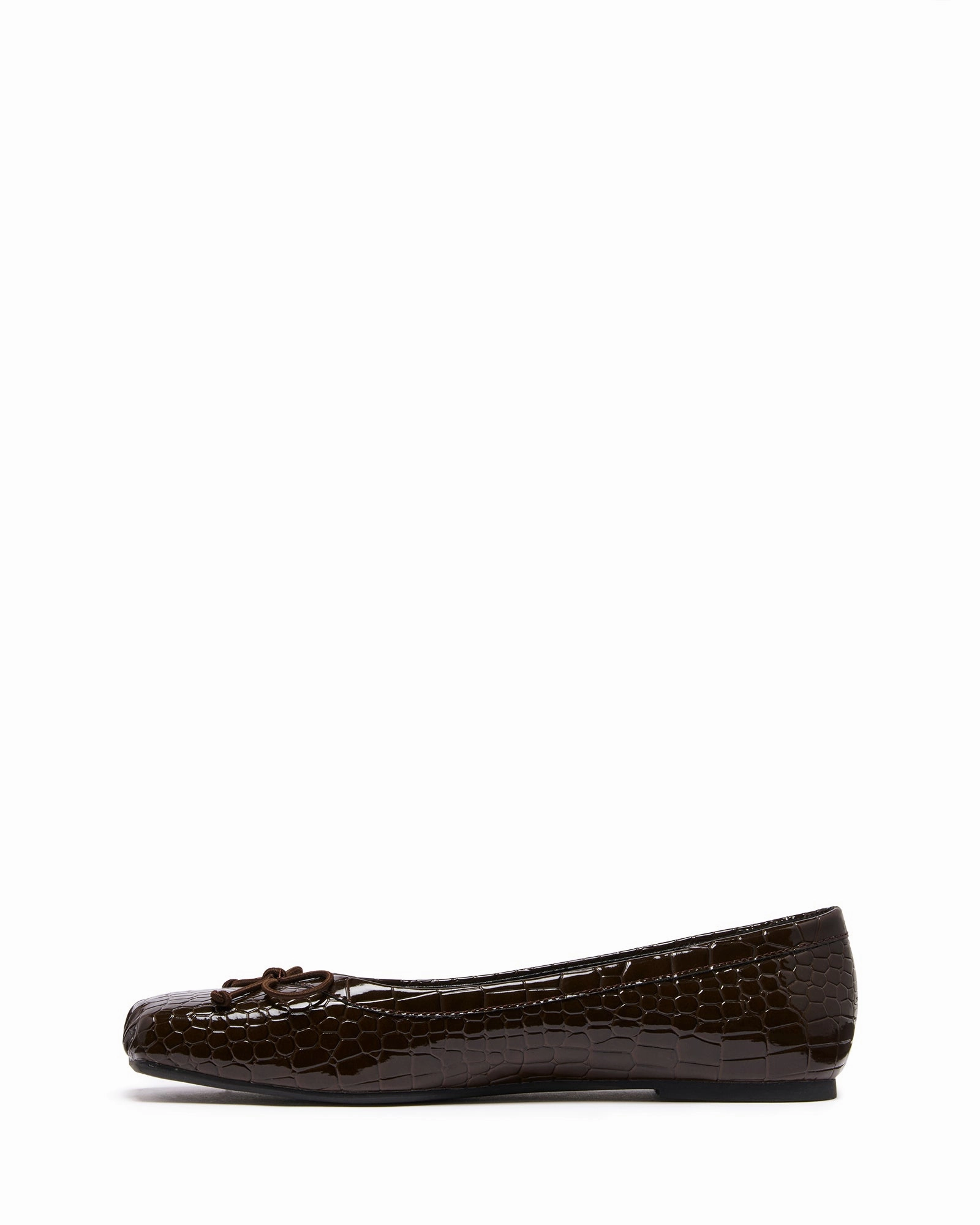 Laine Ballet Flat Chocolate Croc