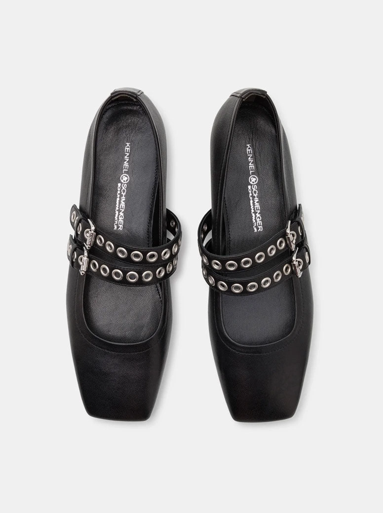 Leila black leather