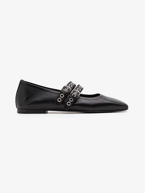Leila black leather