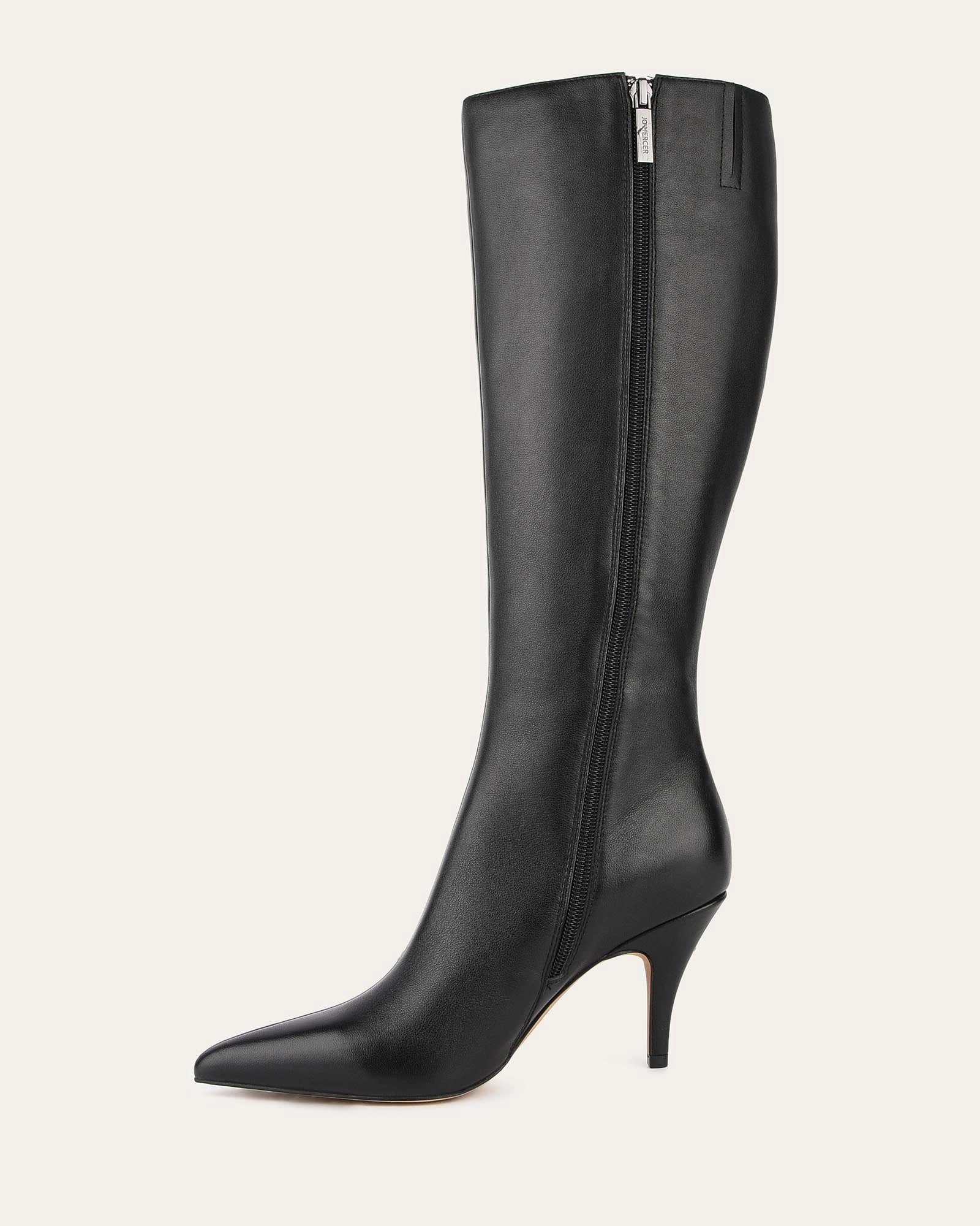 LOTUS KNEE BOOTS BLACK LEATHER