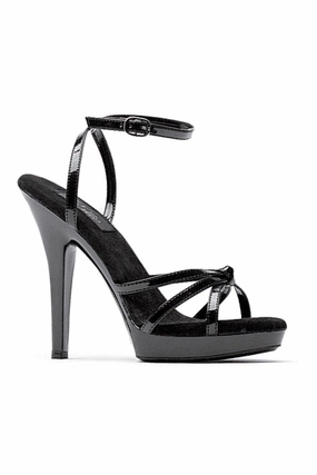 M-GIGI Stripper Sandal | Black Patent