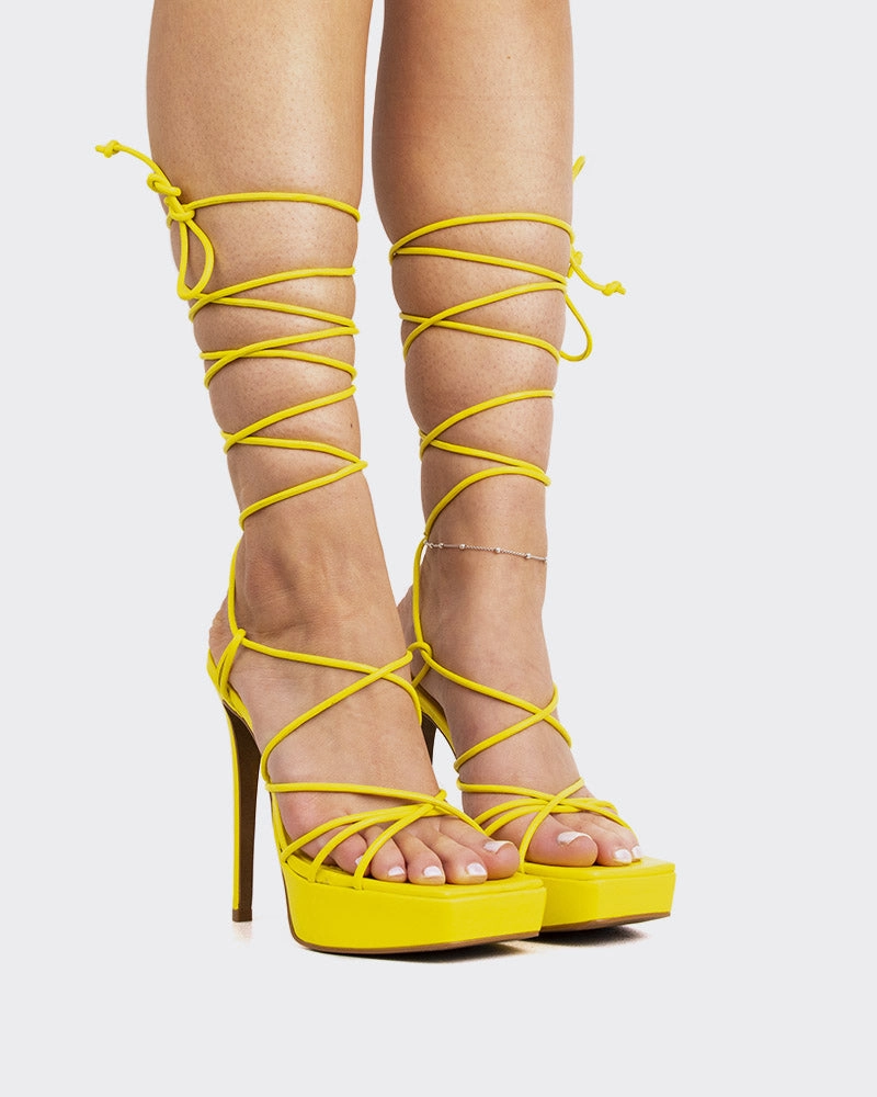 Malibu Yellow Leather