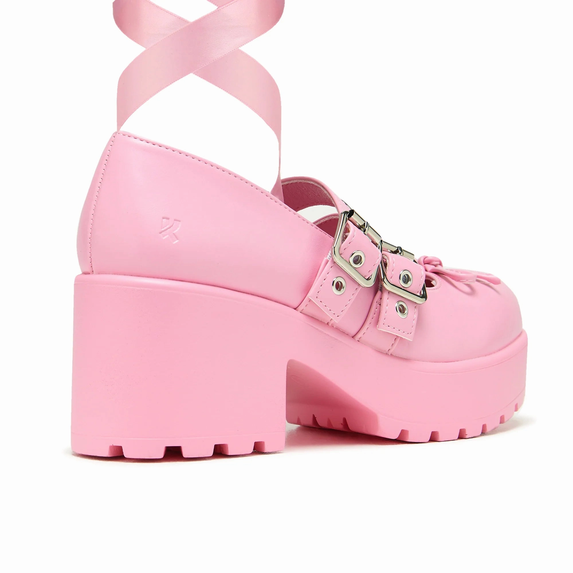 Miyako Lace Up Ballet Shoes - Pink