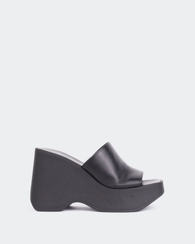 Moss Black Leather
