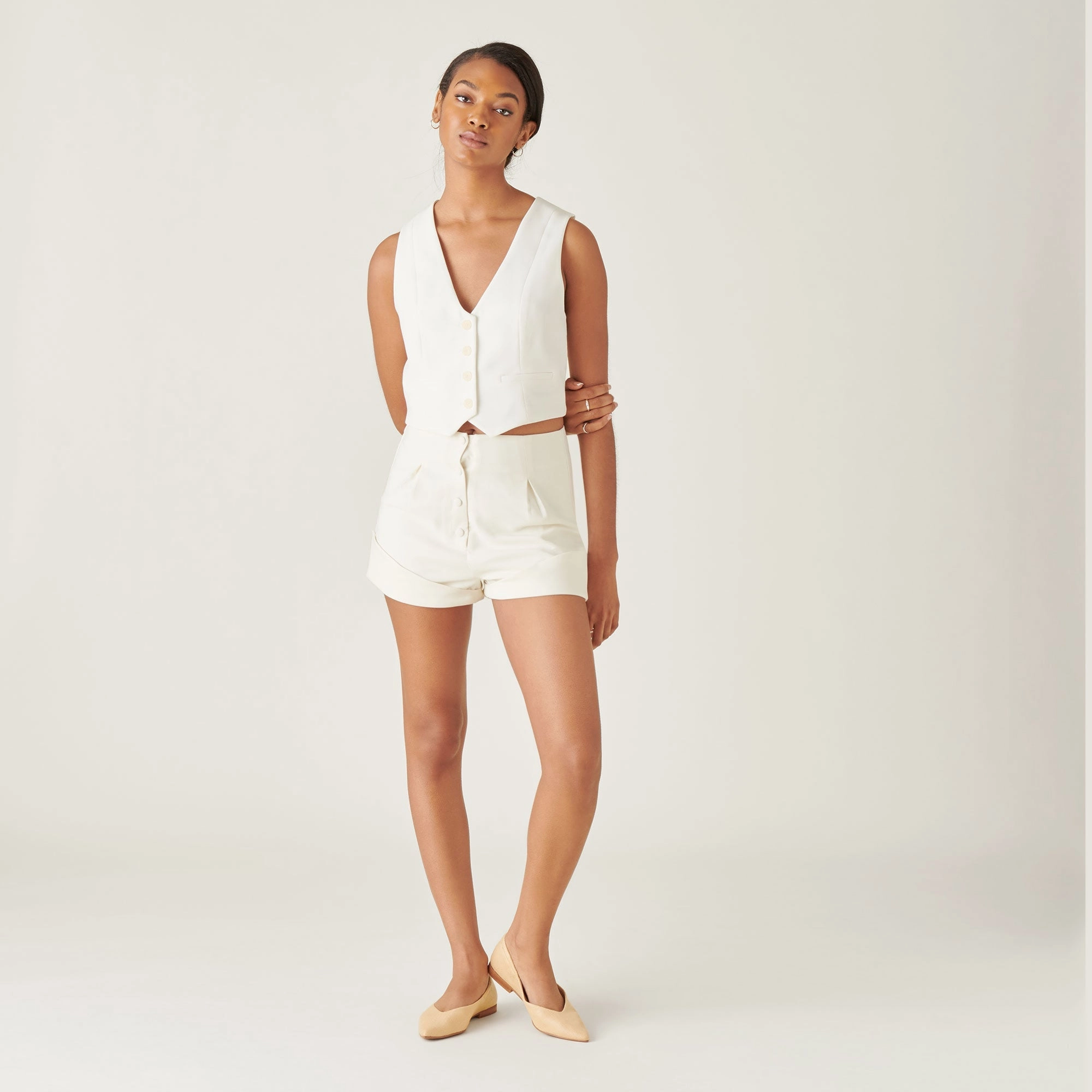 NADAV BALLET FLATS LT NATURAL RAFFIA - re:vita
