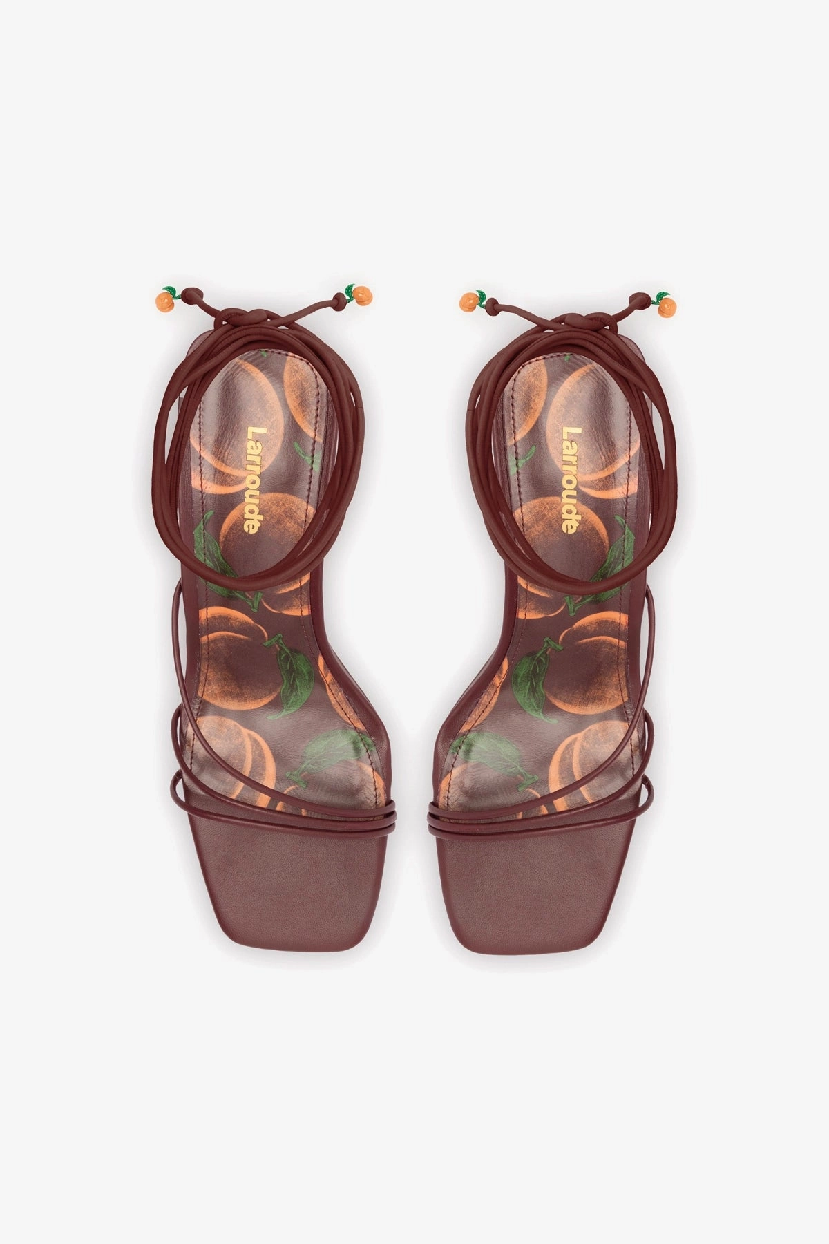 Nadia Sandal In Burgundy Leather