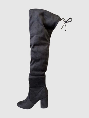 NORRIS GREY SUEDE HEELED BOOTS - SM REBOOTED