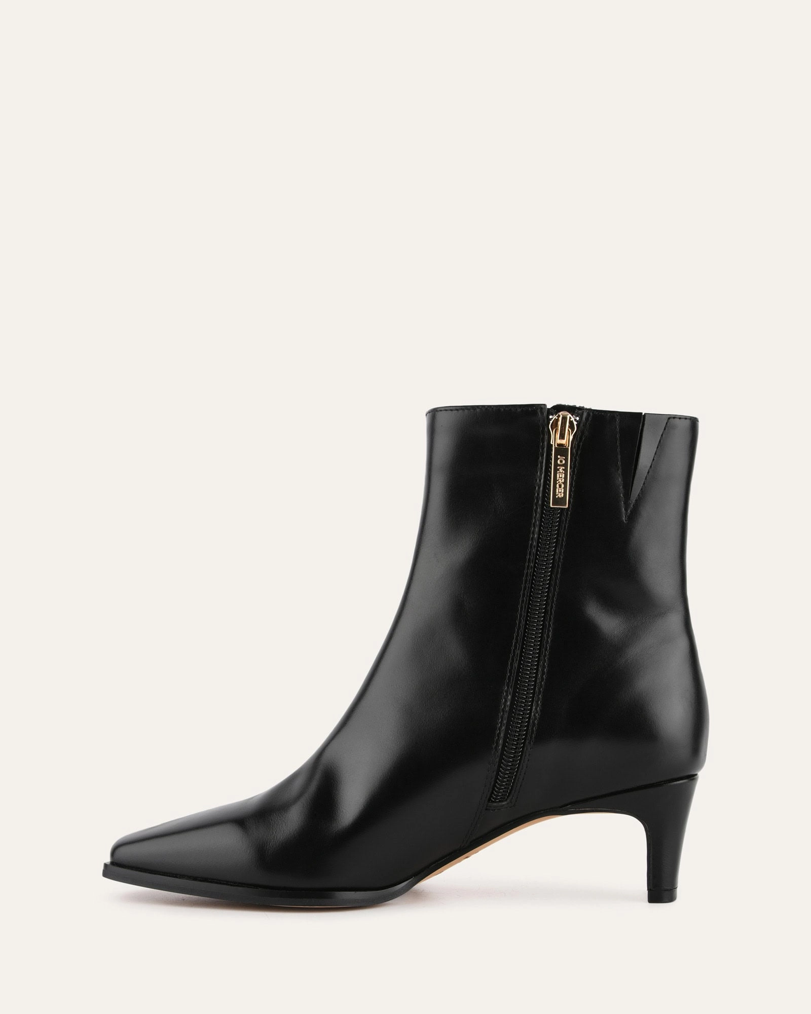 OTIS MID ANKLE BOOTS BLACK LEATHER