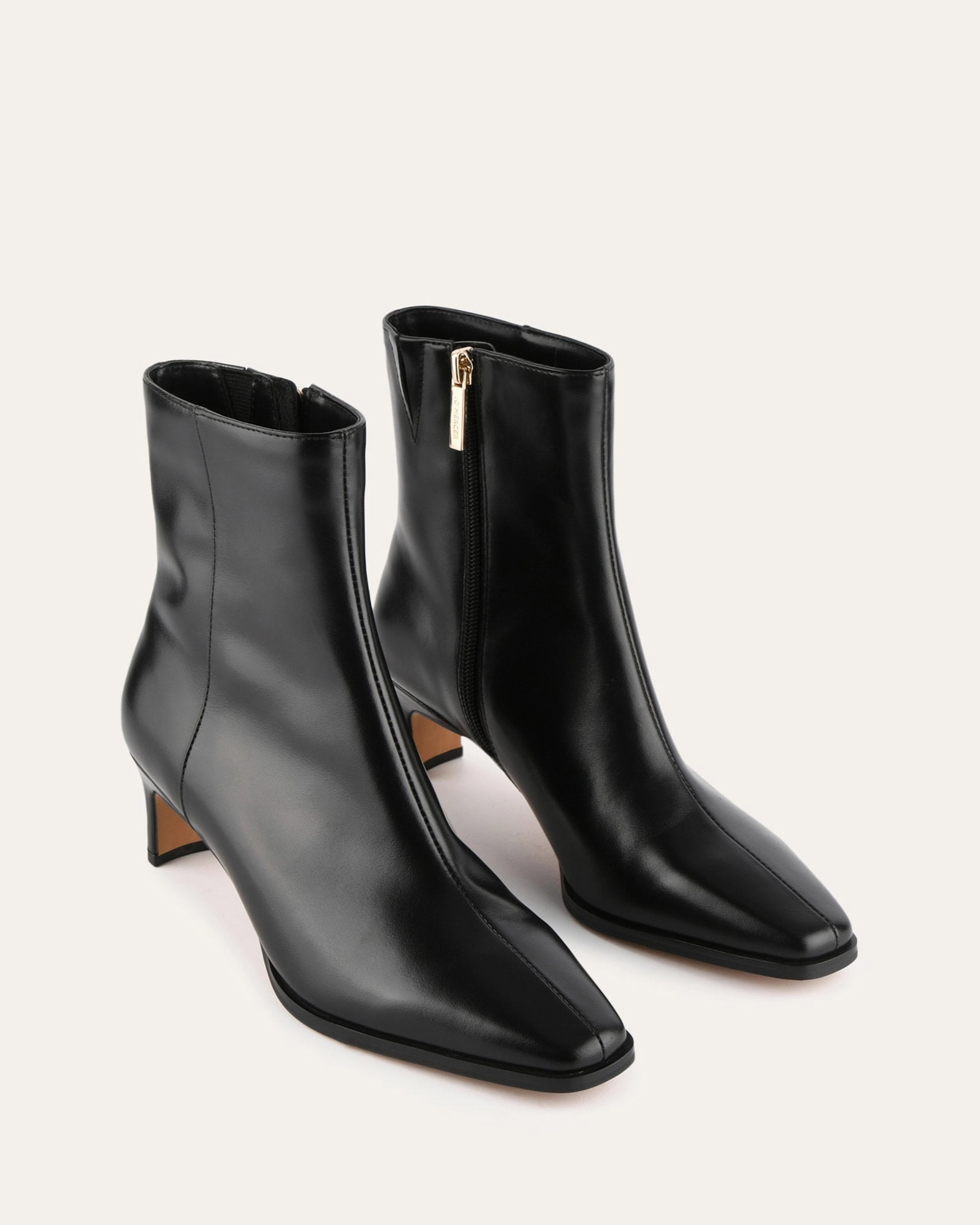 OTIS MID ANKLE BOOTS BLACK LEATHER