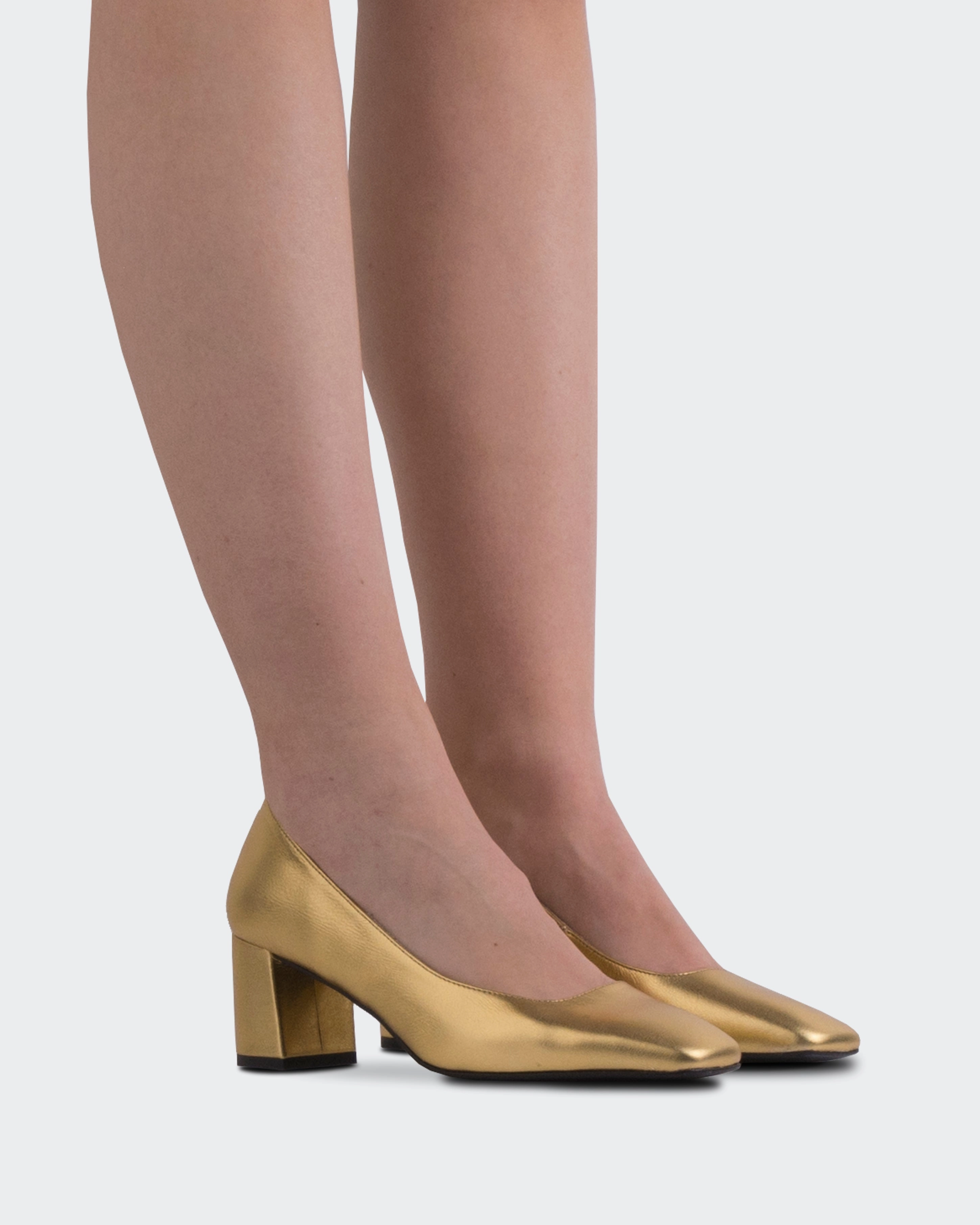 Patrisha Gold Leather