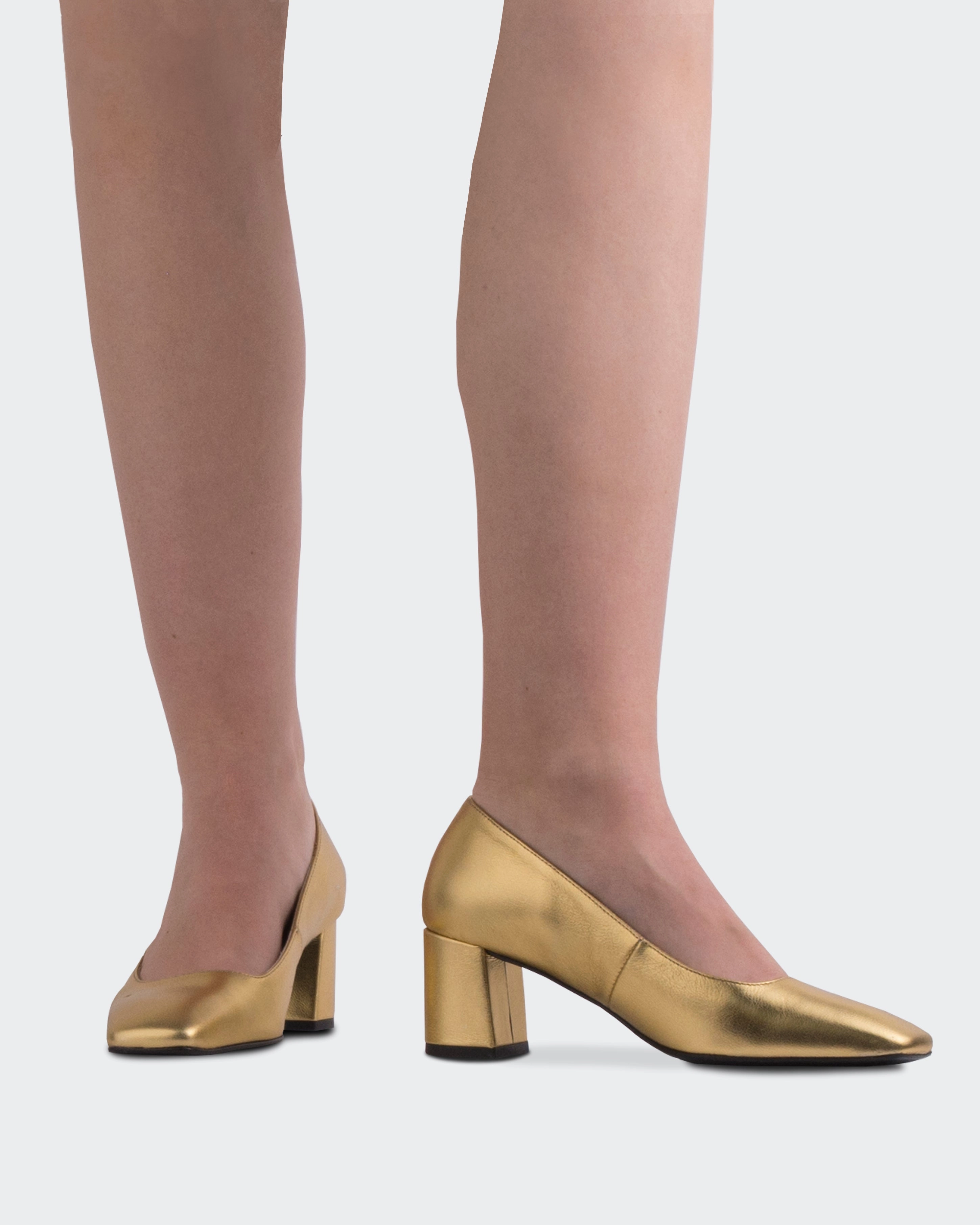 Patrisha Gold Leather