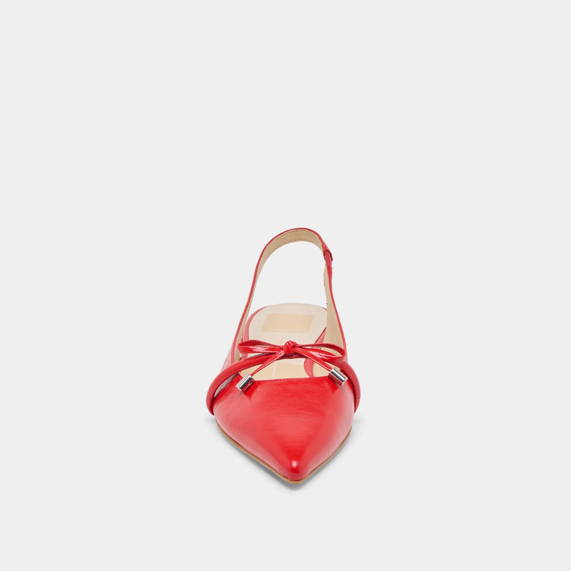 PAYGE FLATS CHILI CRINKLE PATENT