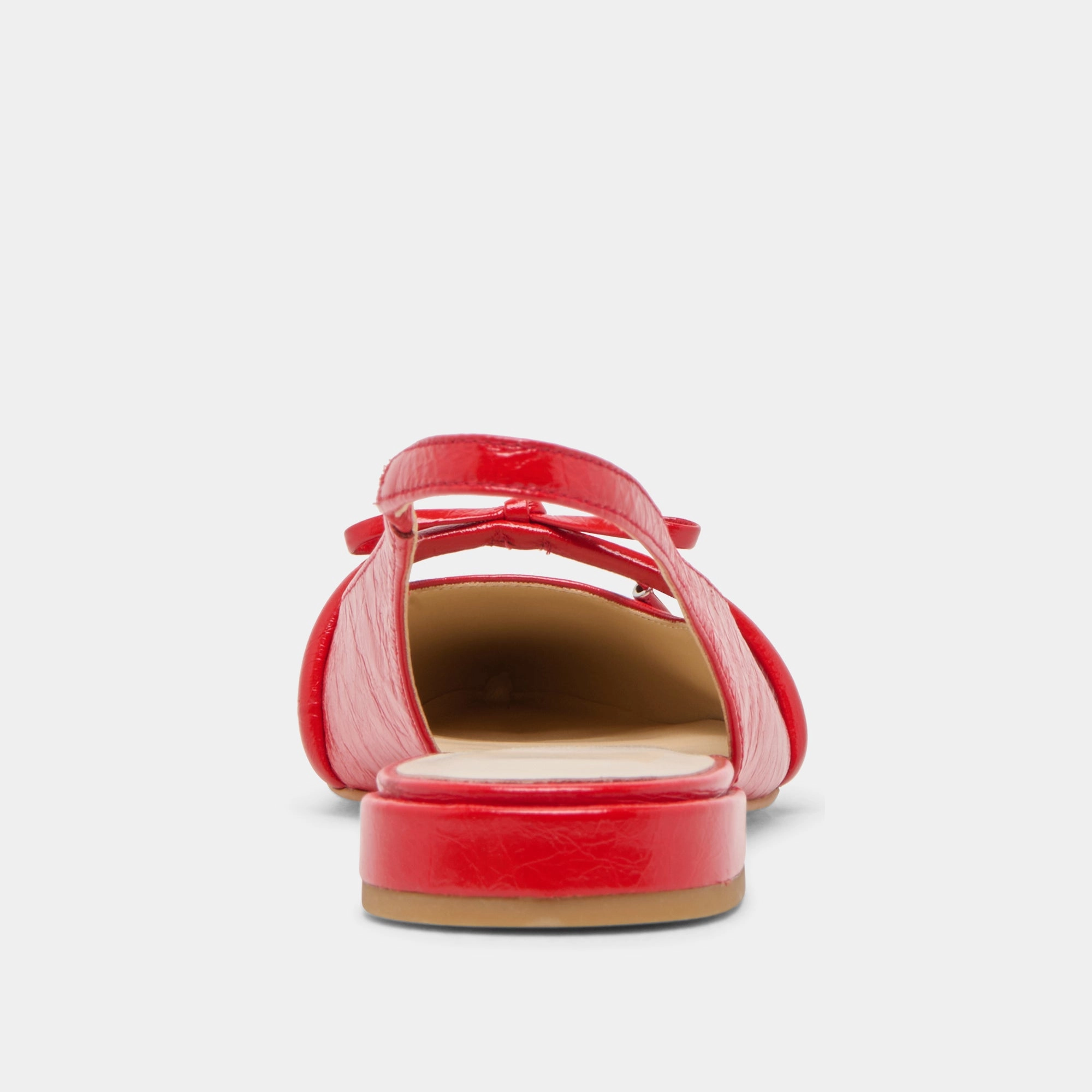 PAYGE FLATS CHILI CRINKLE PATENT