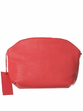 Pleated Leather Purse (MB0352-PURPLE)