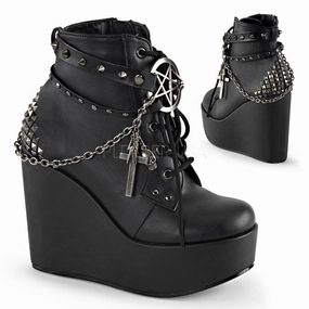 POISON-101  Black Vegan Leather