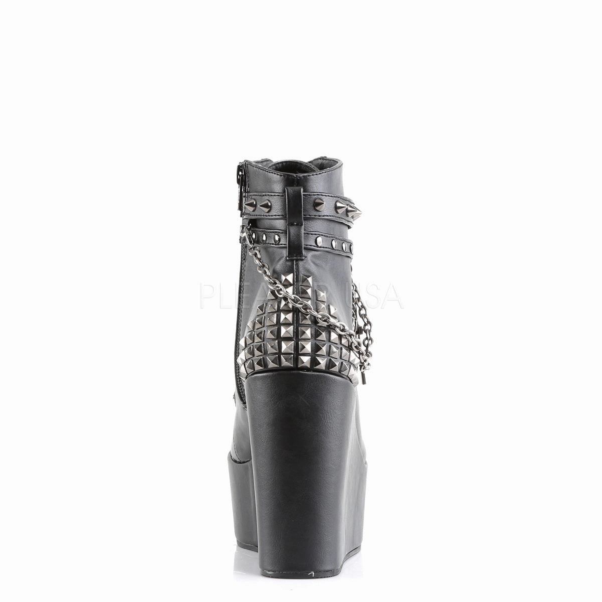 POISON-101  Black Vegan Leather