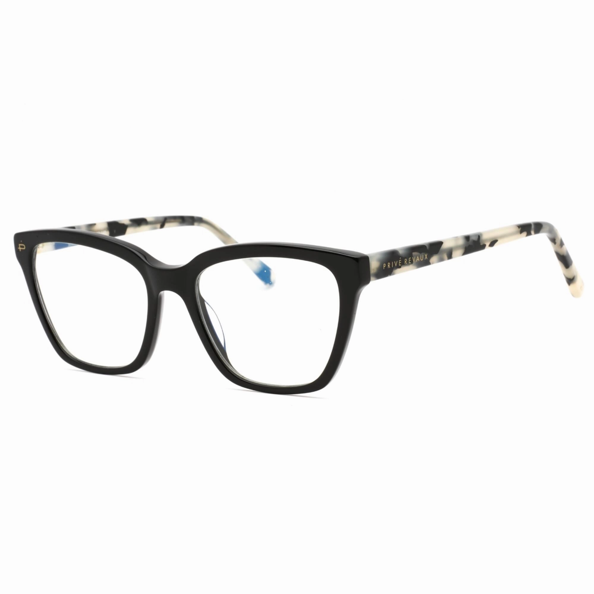 Prive Revaux Women's Eyeglasses - Plastic Frame | Holly Caviar Black/Snow Leopard Tort