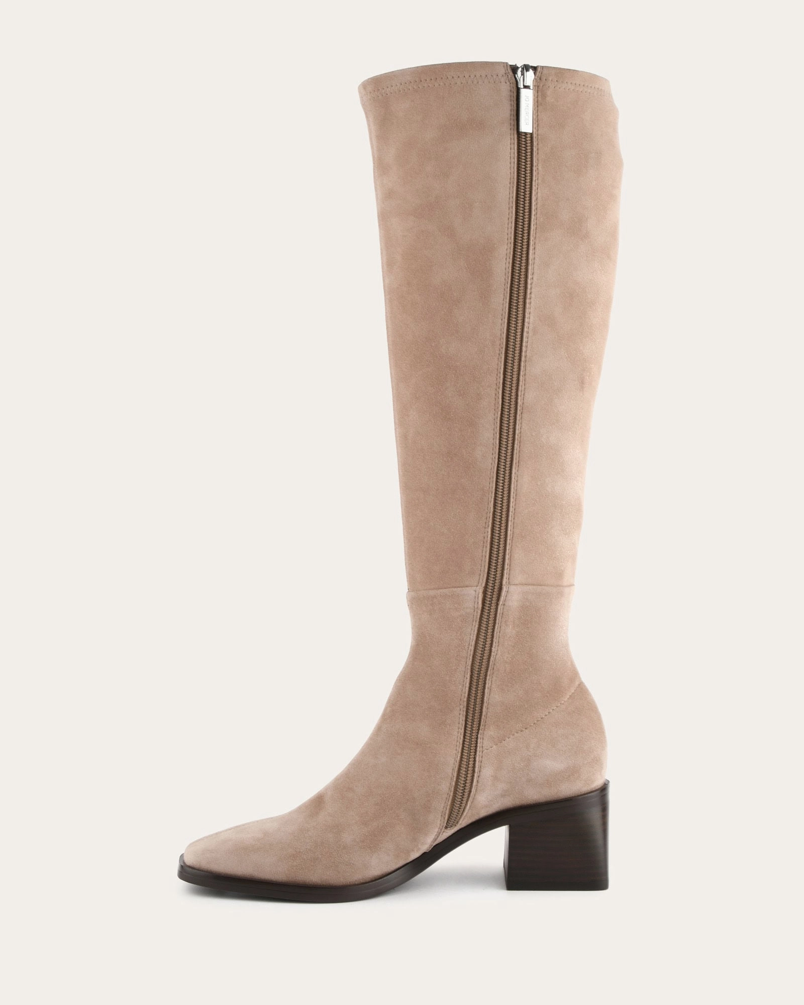 QUEENIE KNEE BOOTS TAUPE SUEDE