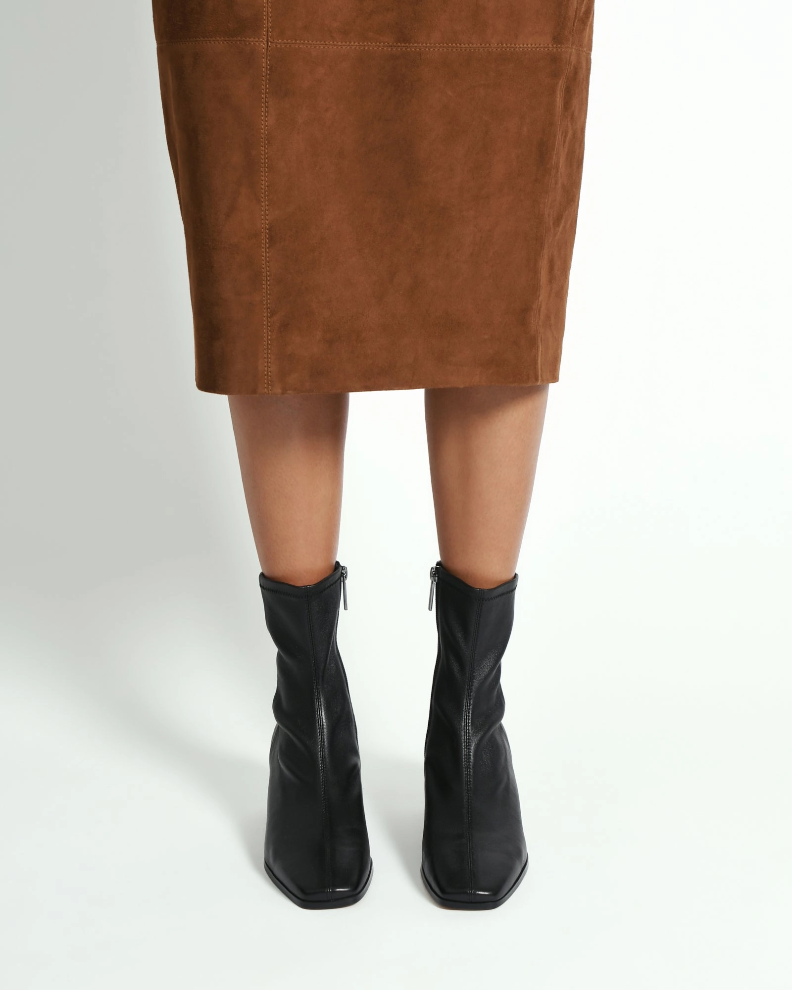 QUINCE MID ANKLE BOOTS BLACK LEATHER