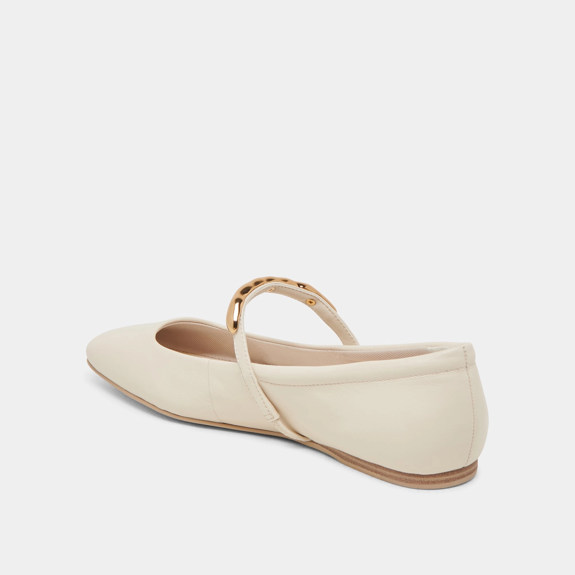 RADYA BALLET FLATS CREME LEATHER