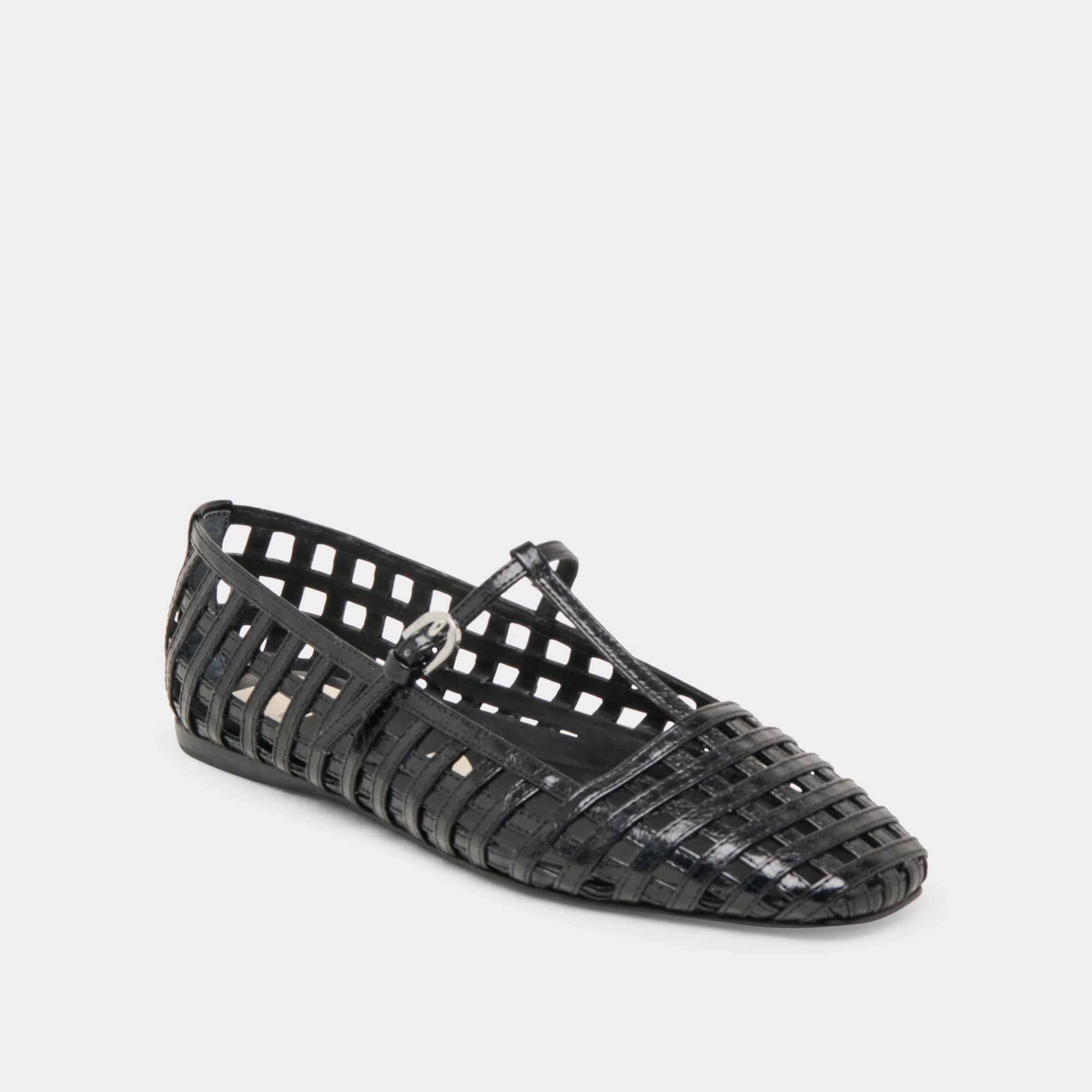 RAINS BALLET FLATS BLACK STELLA